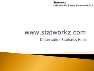 Dissertation Statistics Help

 