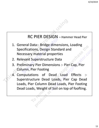INTRODUCTION TO BRIDGE SUBSTRUCTURE DESIGN LECTURE NOTES | PDF