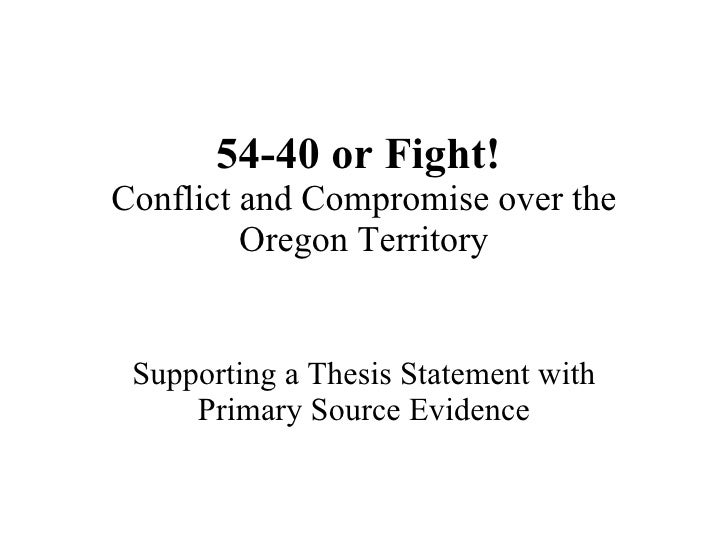 54 40 Or Fight Thesis Activity