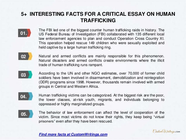 Thesis statements for human trafficking