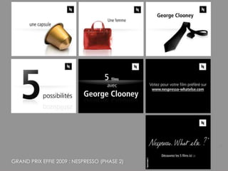 GRAND PRIX EFFIE 2009 : NESPRESSO (PHASE 2) 
20 
 