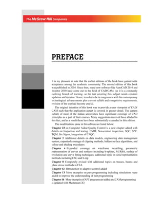 Cad Cam Principles And Applications 3Rd Edn 3rd Edition P. N. Rao | PDF