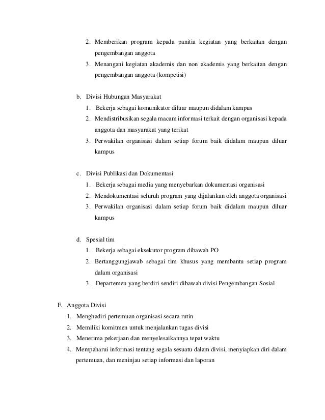 Laporan Pertanggungjawaban Kerja Esa