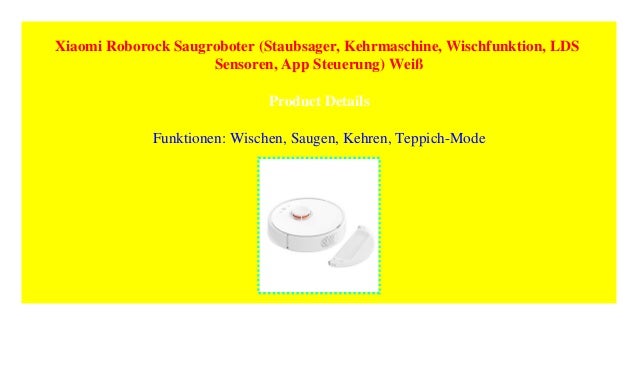 Xiaomi Roborock Saugroboter Staubsager Kehrmaschine Wischfunktion