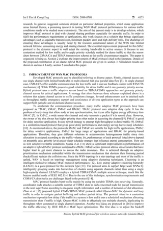 Elastic hybrid MAC protocol for wireless sensor networks | PDF