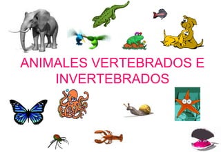 1
ANIMALES VERTEBRADOS E
INVERTEBRADOS
 