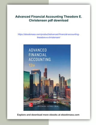 Advanced Financial Accounting Theodore E. Christensen | PDF