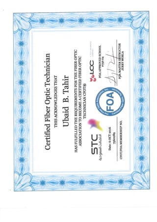 foa certificate