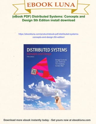 (eBook PDF) Distributed Systems: Concepts and Design 5th Edition | PDF