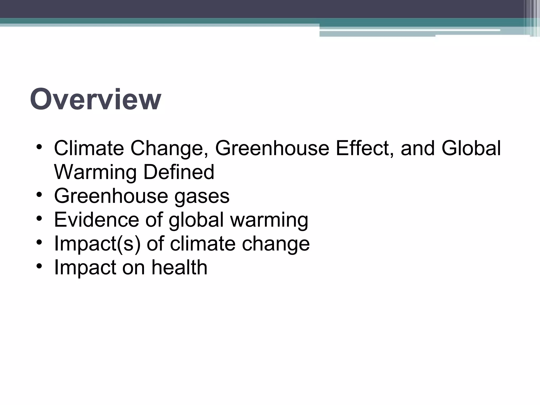 Climate Change and its Impact on Health | PPT