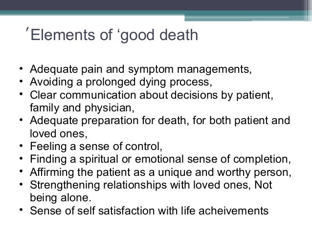 dying process dying and end of dying process dying and end of