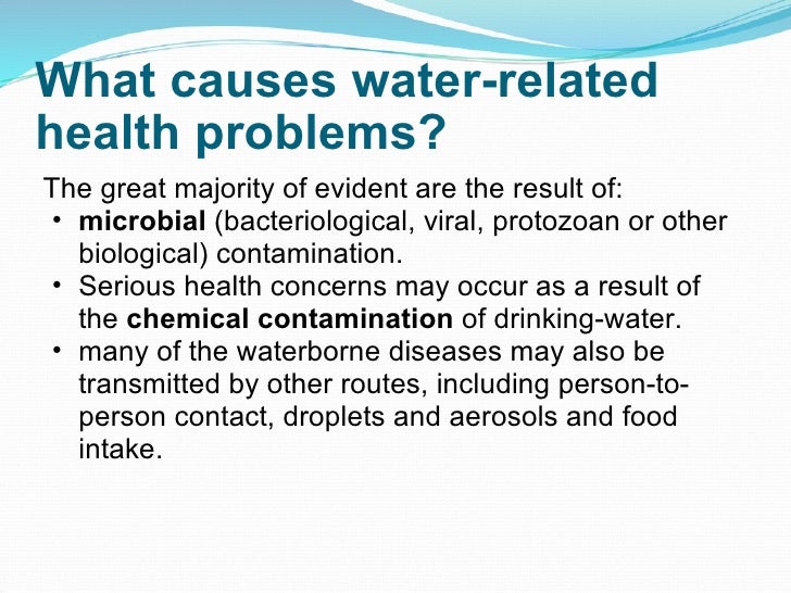 Waterrelated diseases