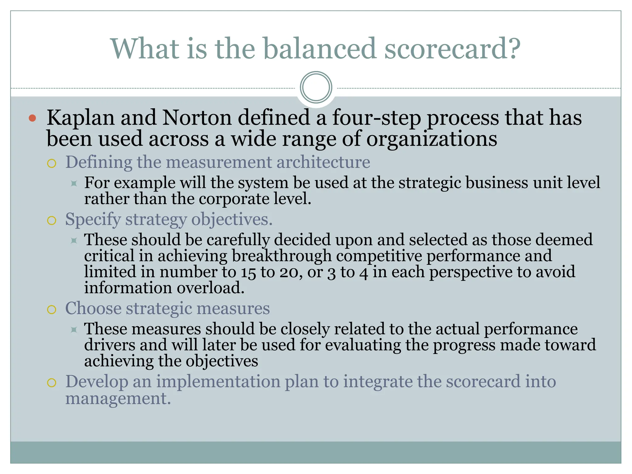 Human resource - Performance Management -The Balanced Scorecard | PPT