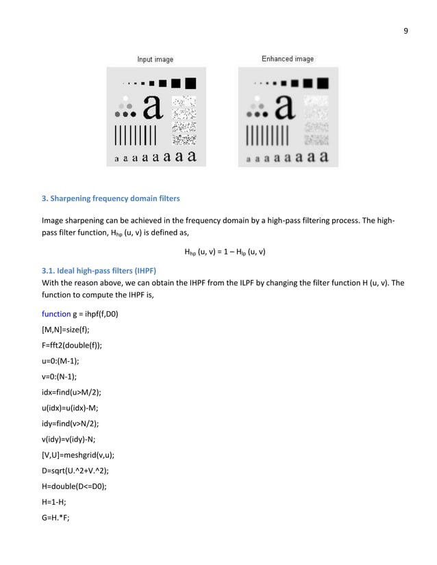 Digital image processing using matlab: filters (detail) | PDF