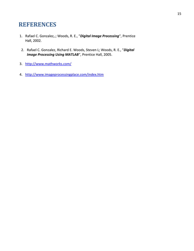 Digital image processing using matlab: filters (detail) | PDF