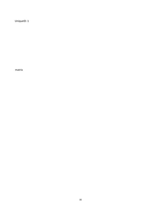 UniqueID: 1
etermination matrix
30
 