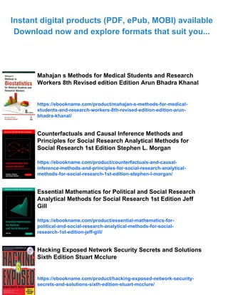 Research Methods for Social Workers 8th Edition Bonnie L. Yegidis | PDF