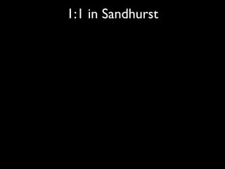 1:1 in Sandhurst
 