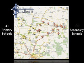 43        13
Primary   Secondary
Schools    Schools
 
