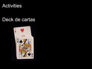 Activities Deck de cartas 