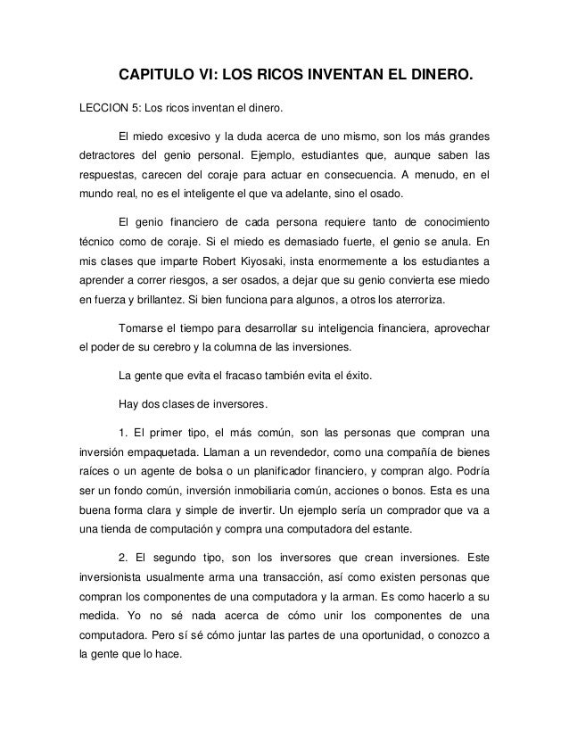 Padre Rico Padre Pobre Libro Completo - 54396895 Resumendellibropadrericopadrepobre 8 638 