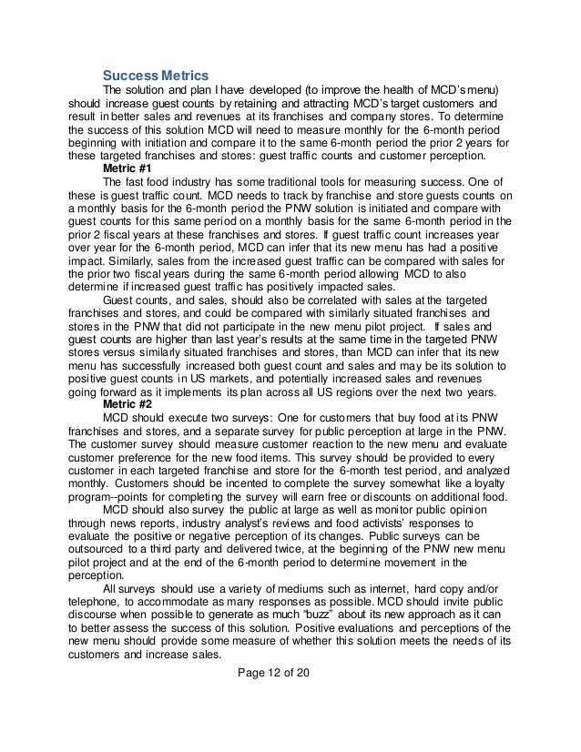 Mcdonald's success essay image