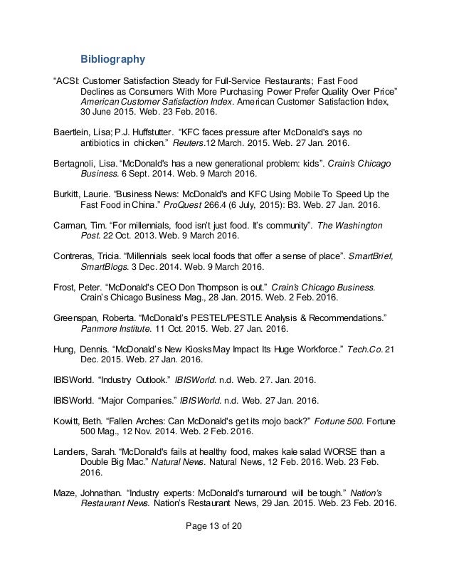 Mcdonalds essay 500 words picture