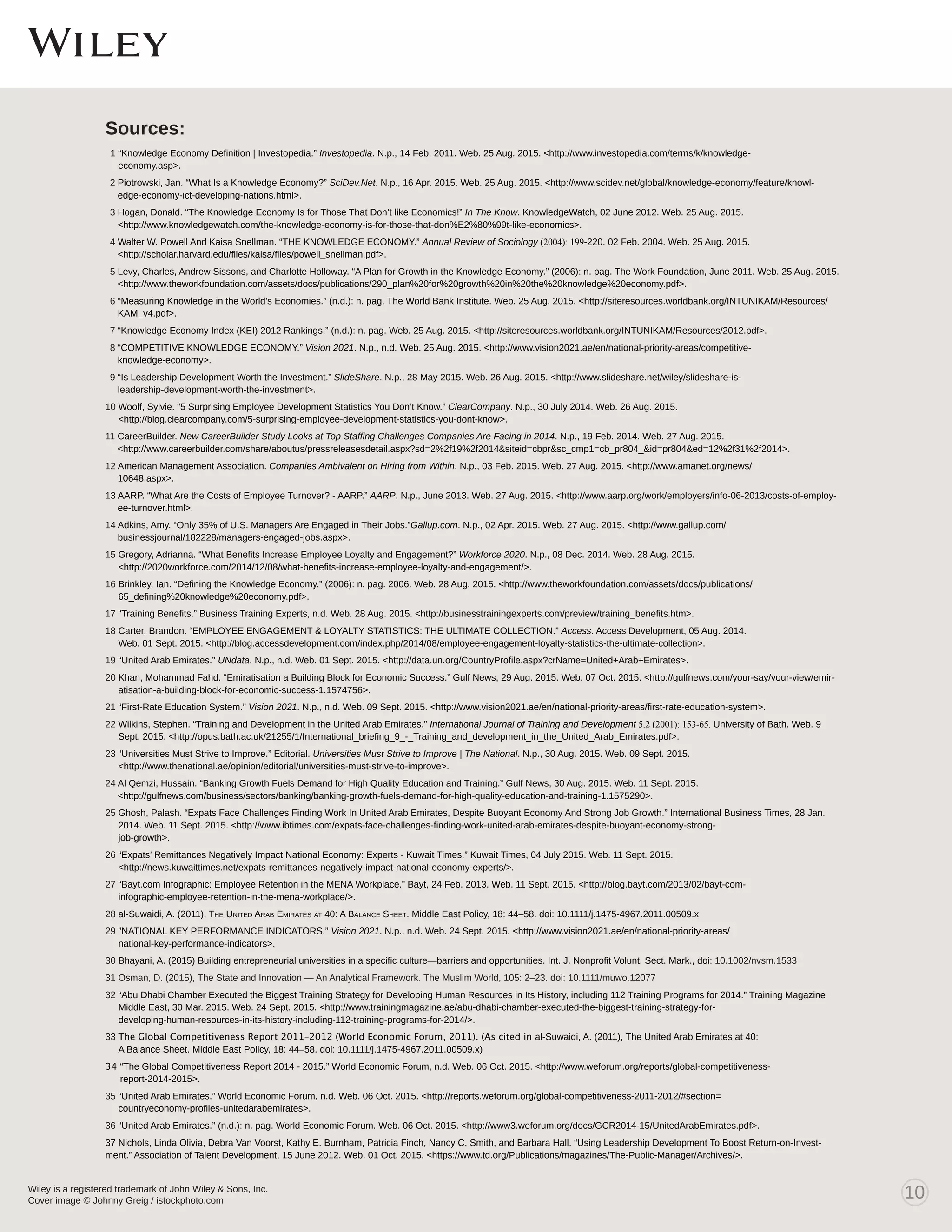 A Driving ForceintheKnowledge Economy PDF