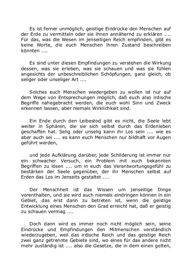 5441 Schilderungen vom Jenseits nur bildhaft und vergleichsweise