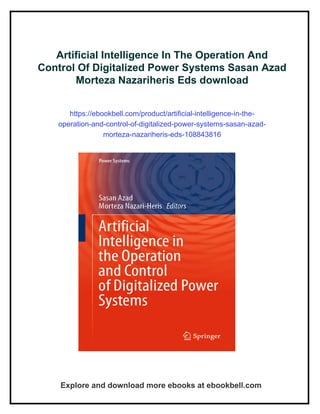 Artificial Intelligence In The Operation And Control Of Digitalized ...