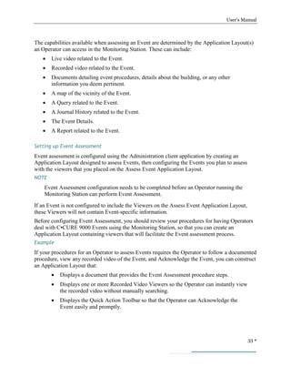 Ccure 9000 Monitoring Station User's Manual | PDF