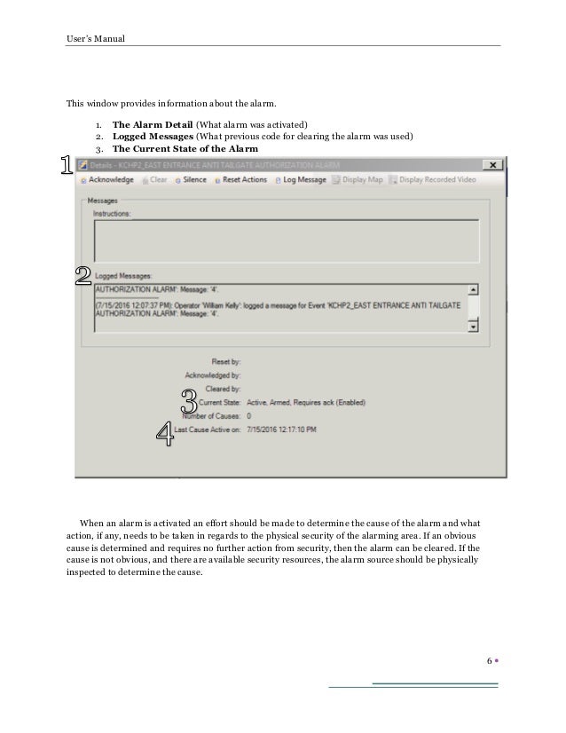 Ccure 9000 Monitoring Station User's Manual