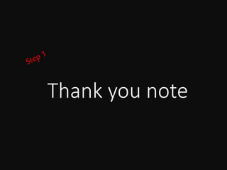 Thank you note
 