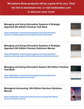 Strategic Management of Information Systems international student ...