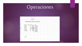 Operaciones
 