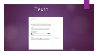 Texto
 