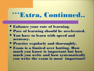 Five Point Formula for Students | PPT