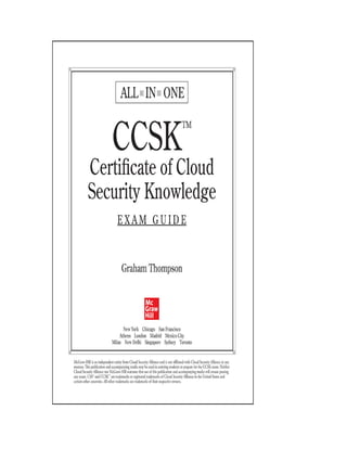 [PDF Download] CCSK Certificate of Cloud Security Knowledge All-in-One ...