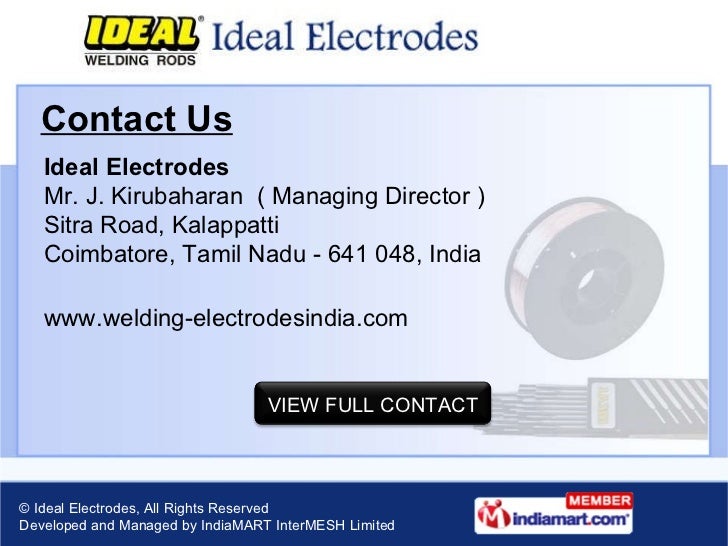 Ideal Electrodes, Tamil Nadu, India