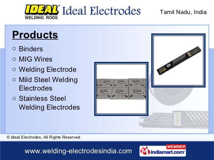 Ideal Electrodes, Tamil Nadu, India