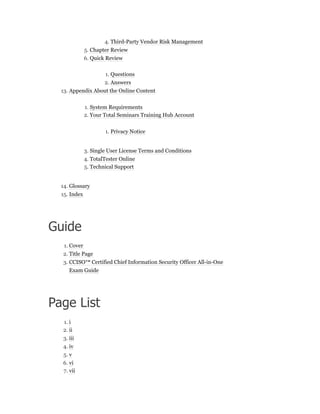 Cciso Questions CCISO Certified Chief Information Security Officer All-in-One Exam ...