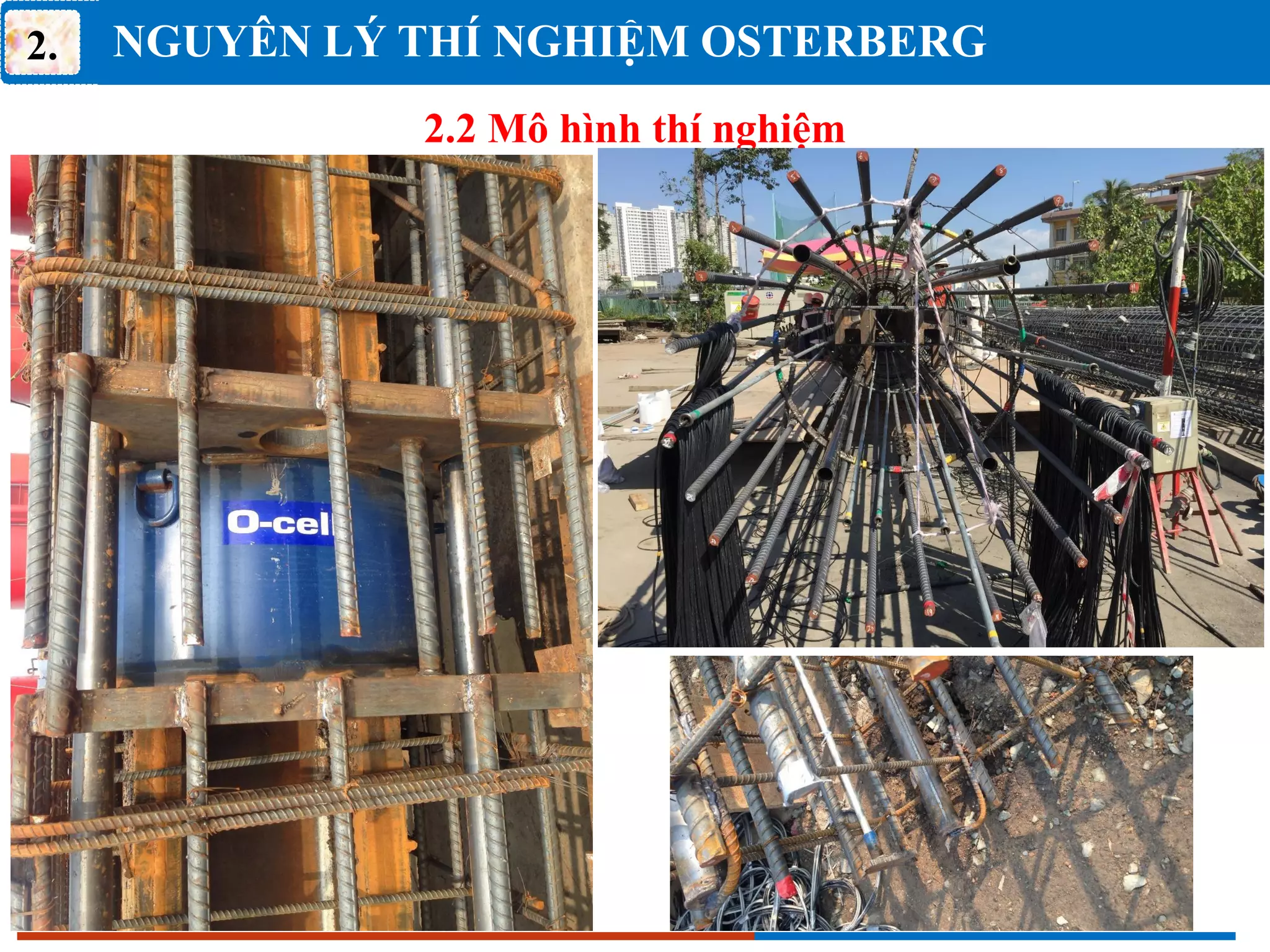 NGUYÊN LÝ THÍ NGHIỆM OSTERBERG
2.
2.2 Mô hình thí nghiệm
 