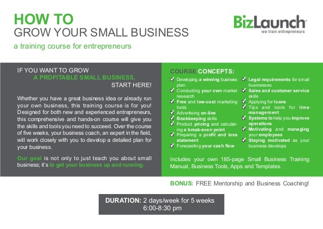 training course brochure template