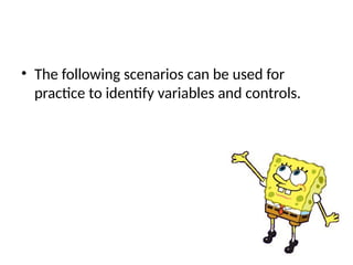 types of variables in sciences-IV, DV and CV | PPTX