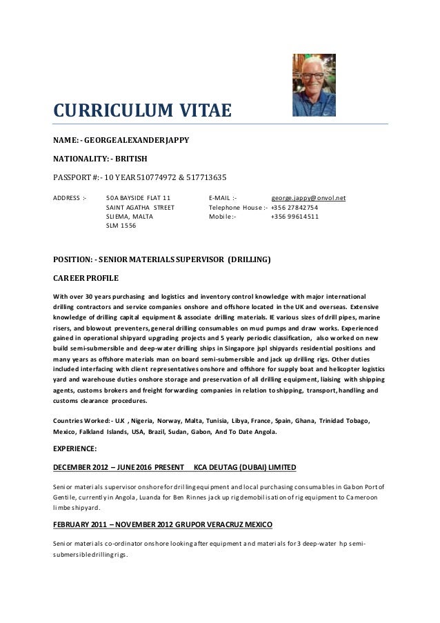 curriculum vitae exemplos