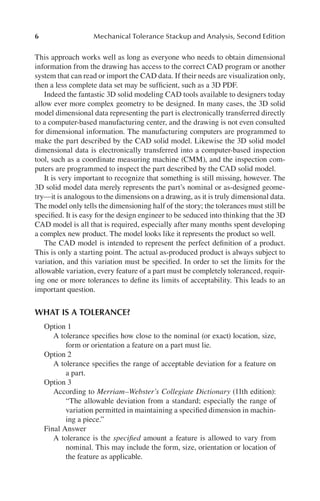 Mechanical Tolerance Stackup and Analysis 2nd Edition Bryan R. Fischer ...