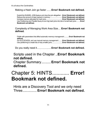 Oracle SQL Performance Tuning and Optimization v26 chapter 1 | PDF