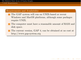 RGA of Cayley graphs | PDF