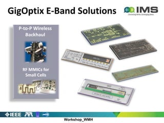 Workshop_WMH
GigOptix E-Band Solutions
 