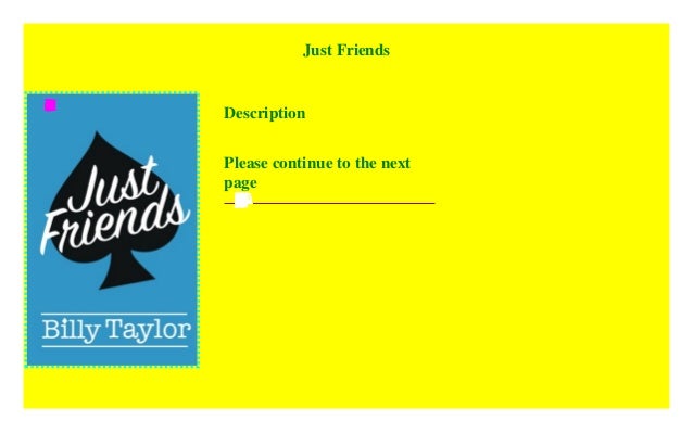 billy taylor just friends pdf